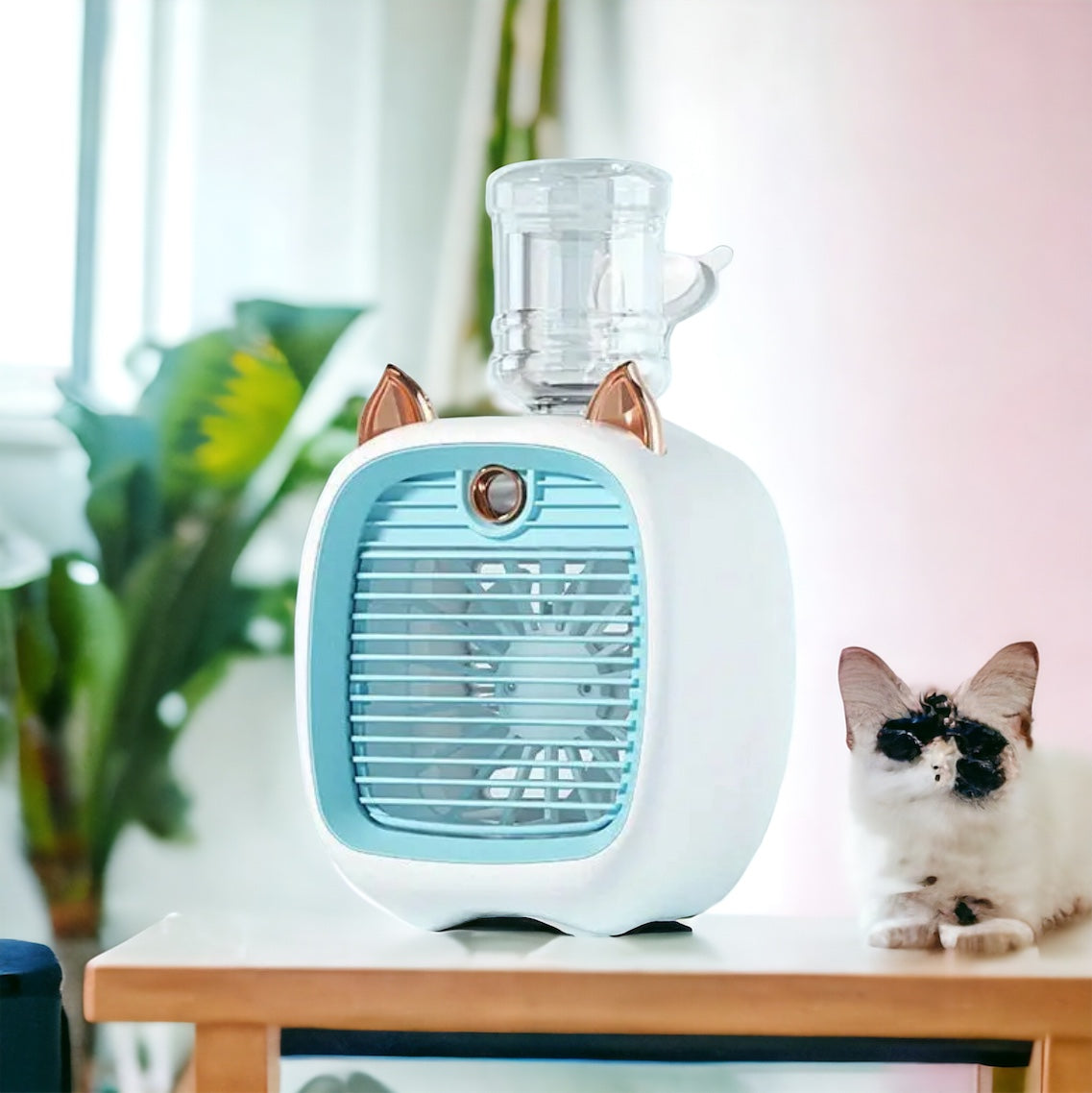 Ventilador eléctrico portátil con AC